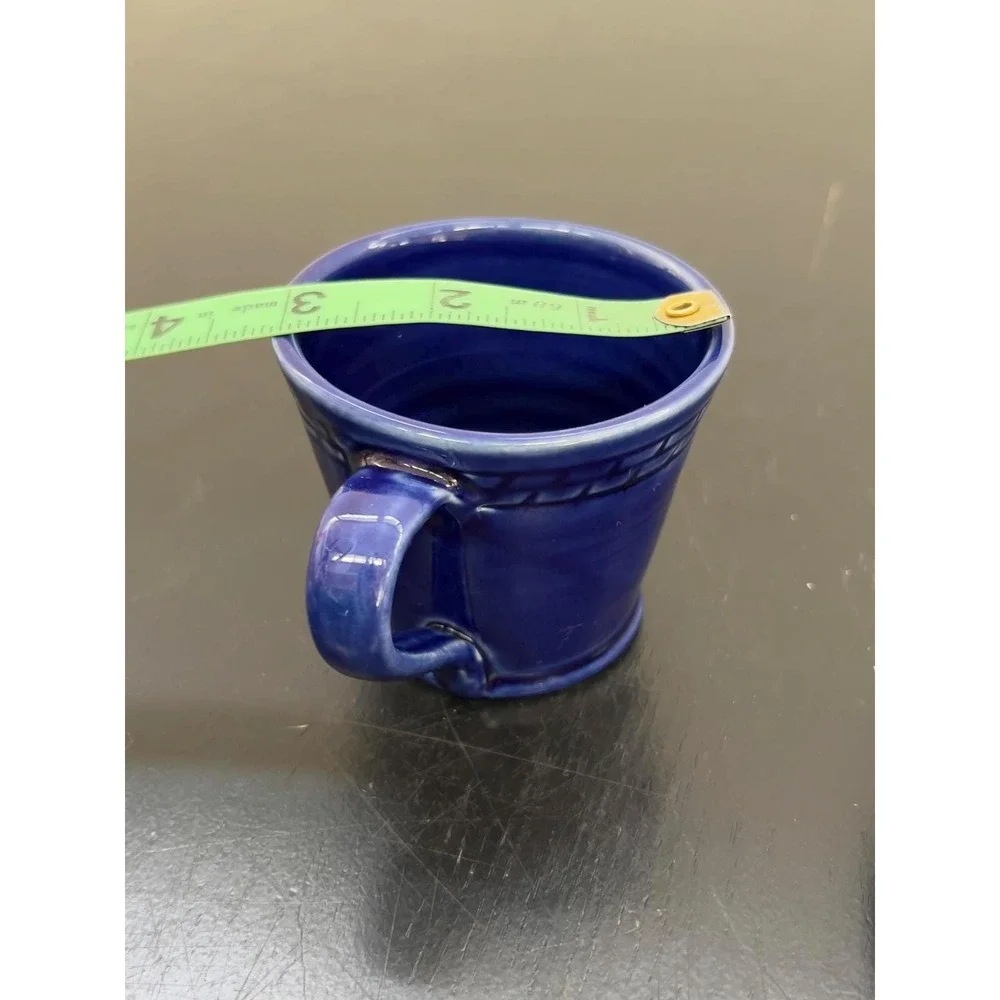 Gres Ferreras Espresso Cup Saucer Set Cobalt Blue Stoneware Spain OS‎